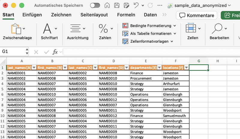 excel data anonym