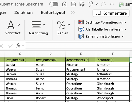 Excel-Daten sicher anonymisieren